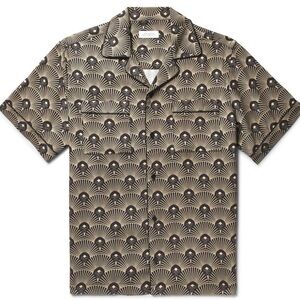Saturdays NYC - Camp-Collar Printed Tencel Shirt - Men - Black